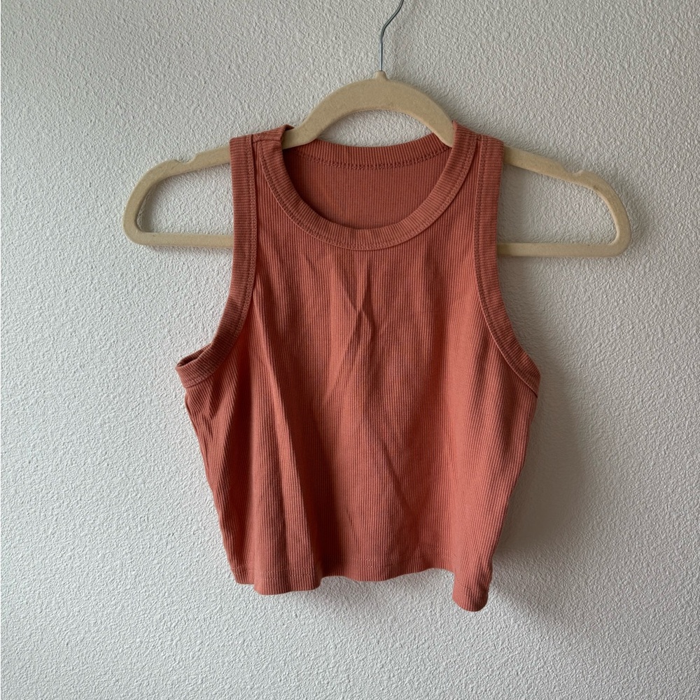 Burnt orange crop top